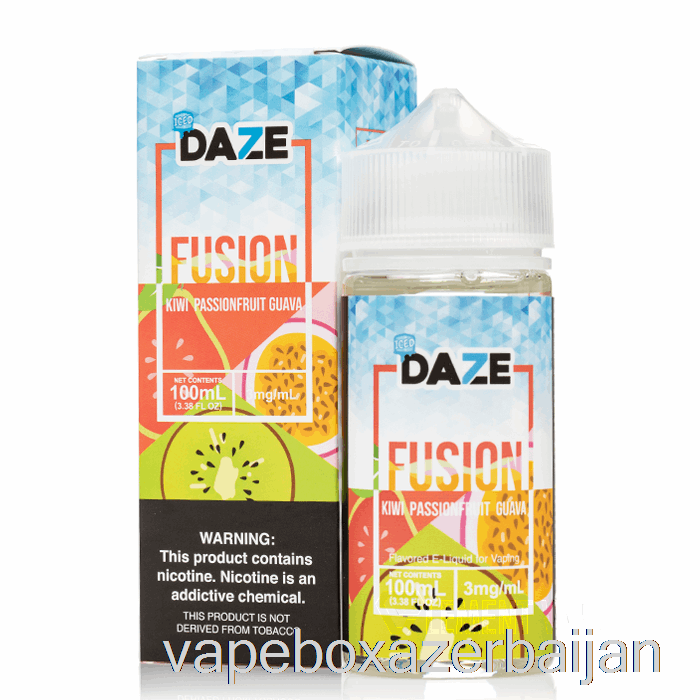 Vape Baku ICED Kiwi Passionfruit Guava - 7 Daze Fusion - 100mL 0mg